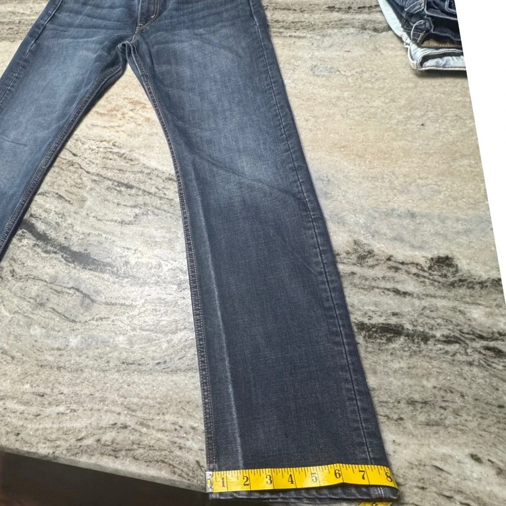 Levi's 513 Slim Straight Jeans Mens 32x31 Stretch Blue Denim Mid Wash